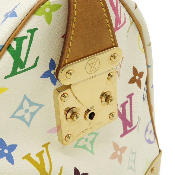 LOUIS VUITTON Louis Vuitton Monogram Multicolor Speedy 30 Handbag Bronze Whit... - Picture 8 of 8